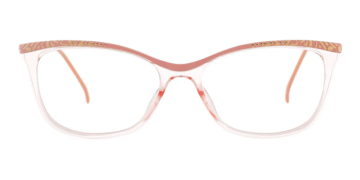 Pink Oval Unique Gorgeous Spring Hinges Super Light Eyeglasses | WhereLight
