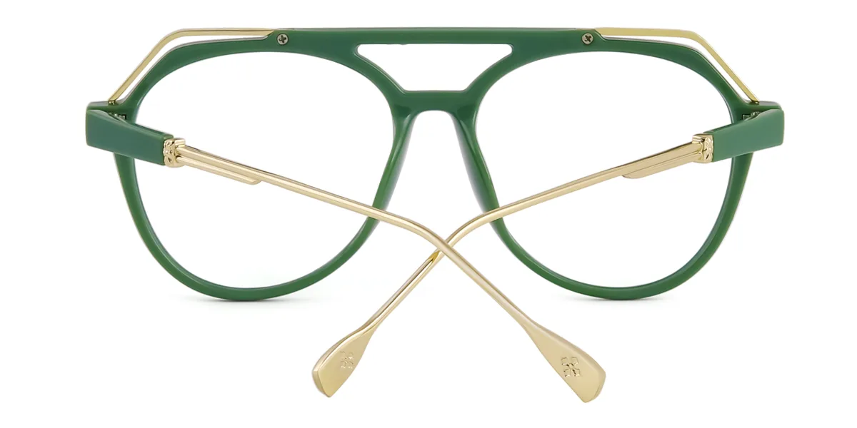 Green Aviator Unique  Eyeglasses | WhereLight