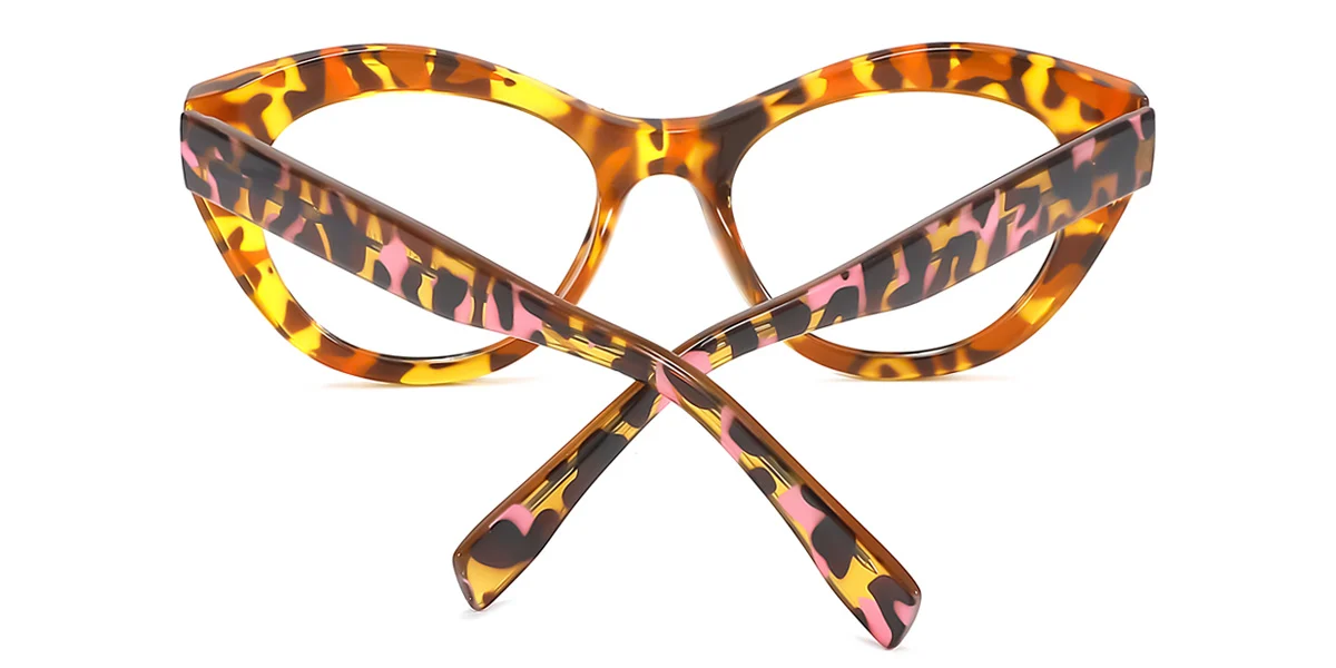 Tortoiseshell Cateye Unique Spring Hinges Eyeglasses | WhereLight