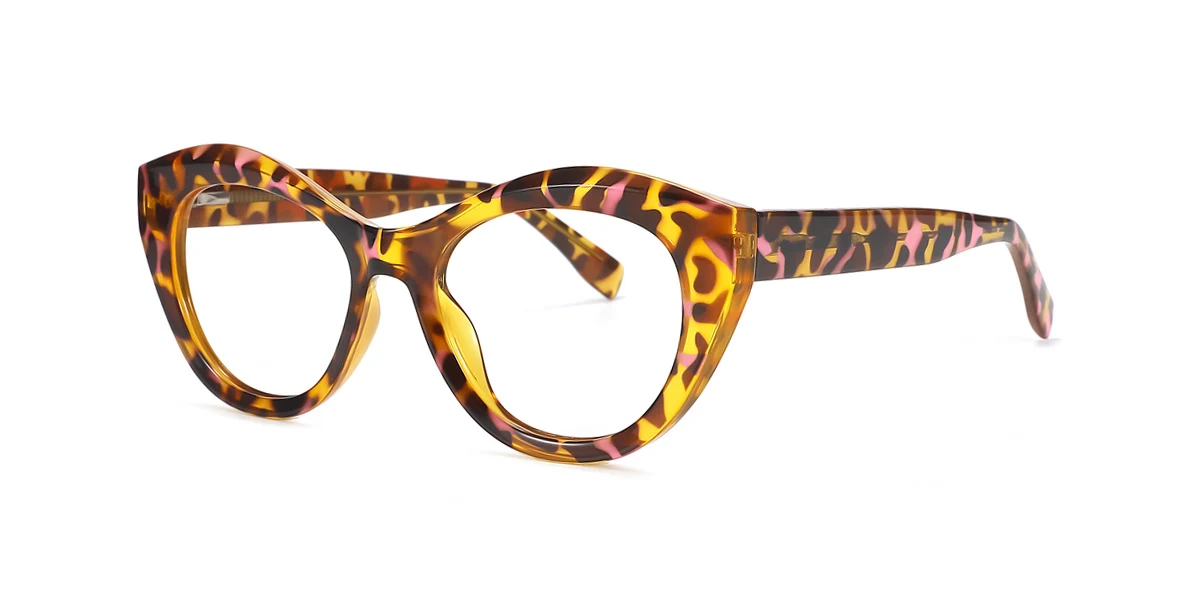 Tortoiseshell Cateye Unique Spring Hinges Eyeglasses | WhereLight