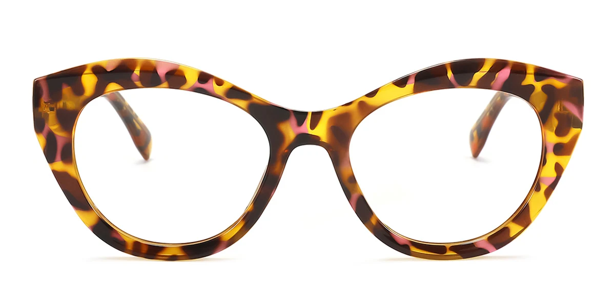 Tortoiseshell Cateye Unique Spring Hinges Eyeglasses | WhereLight