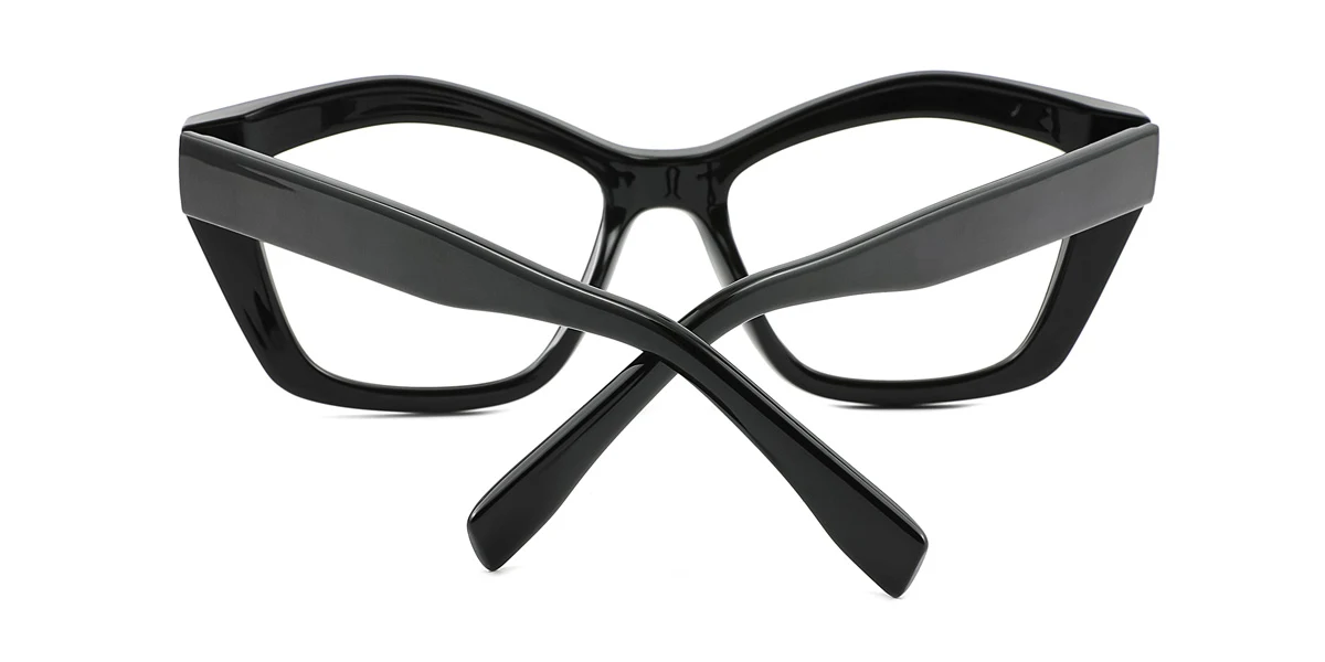 Black Cateye Gorgeous Spring Hinges Eyeglasses | WhereLight