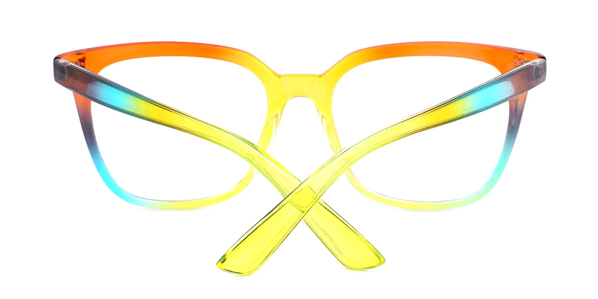 Multicolor Rectangle Classic Custom Engraving Eyeglasses | WhereLight