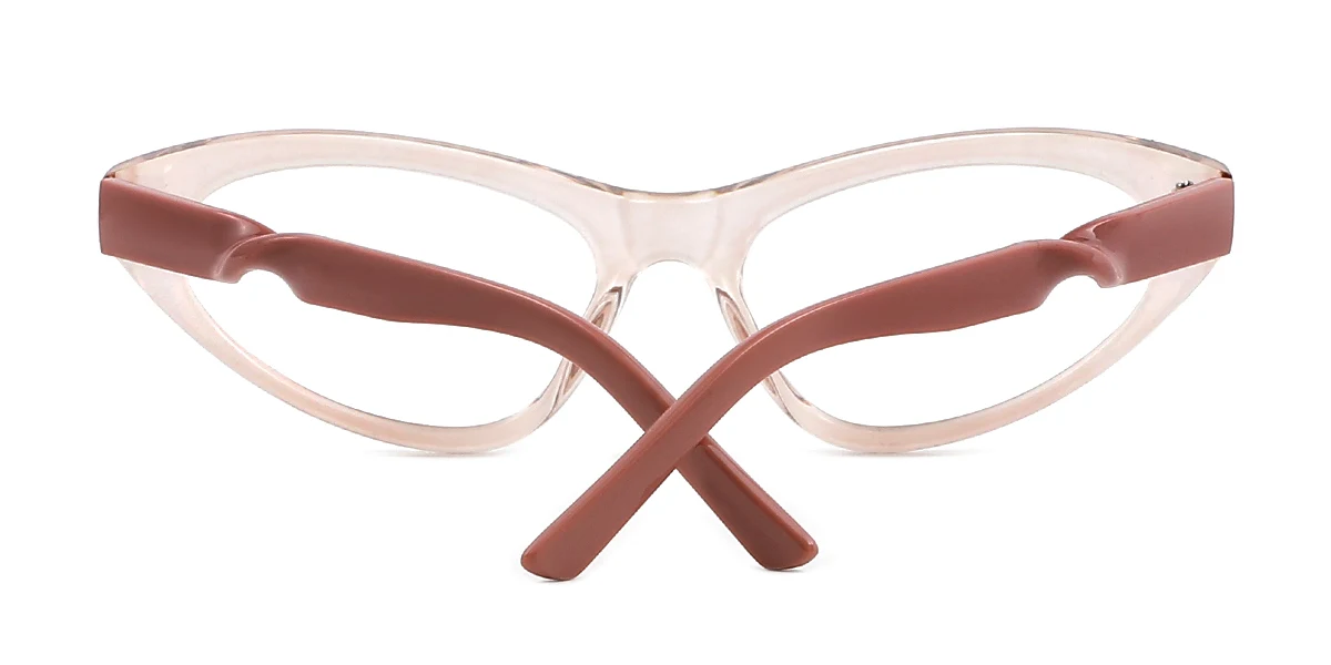 Pink Oval Simple Custom Engraving Eyeglasses | WhereLight