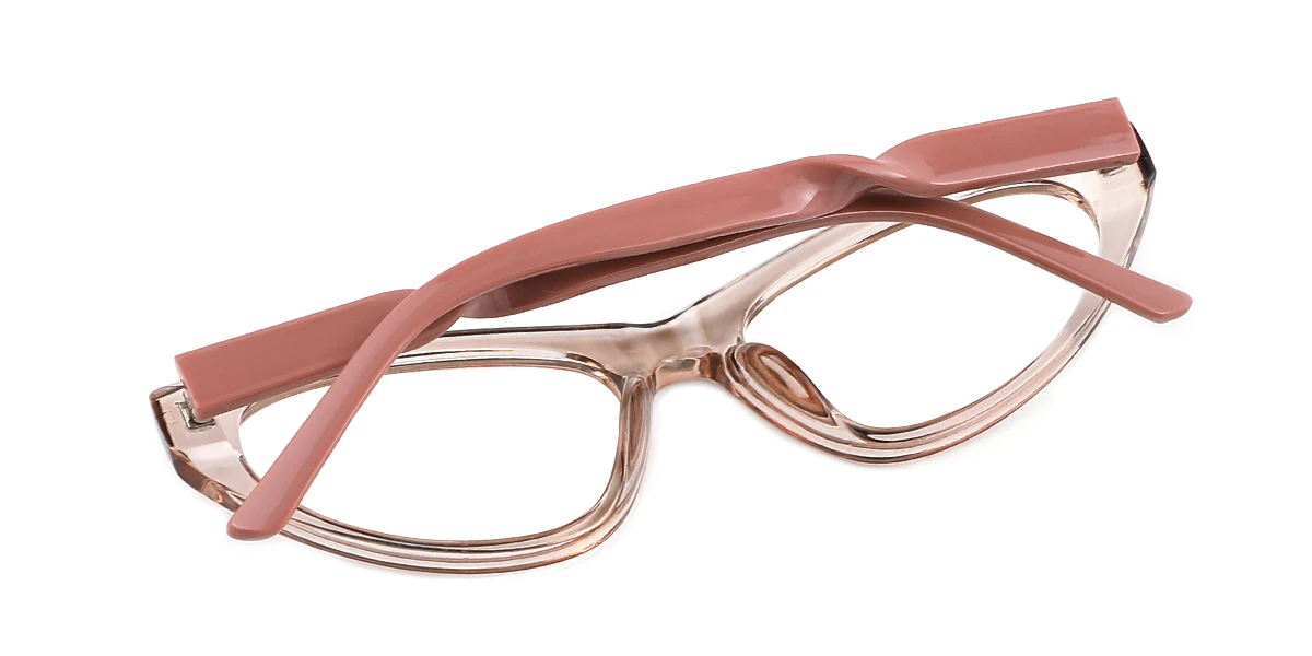 Pink Oval Simple Custom Engraving Eyeglasses | WhereLight