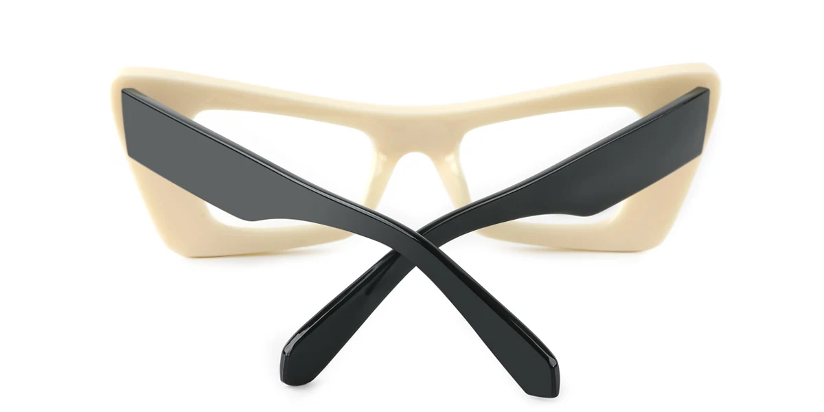 White Cateye Gorgeous Custom Engraving Eyeglasses | WhereLight