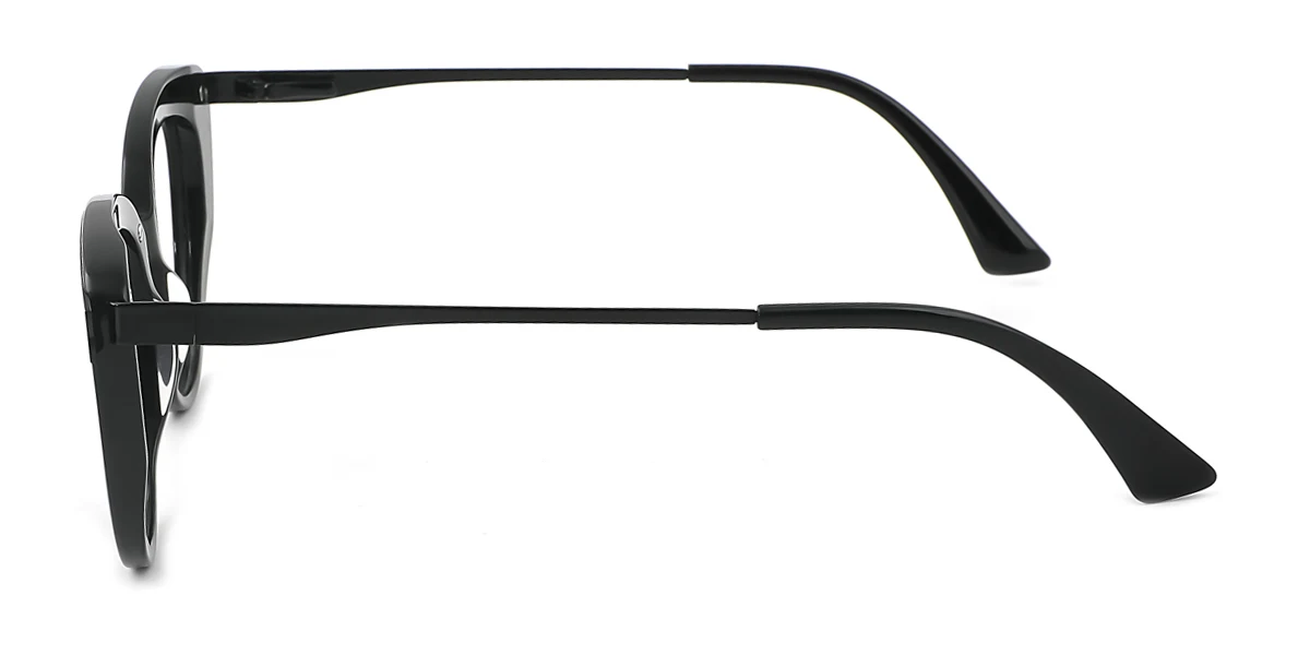 Black Cateye Simple Unique Gorgeous Spring Hinges Eyeglasses | WhereLight