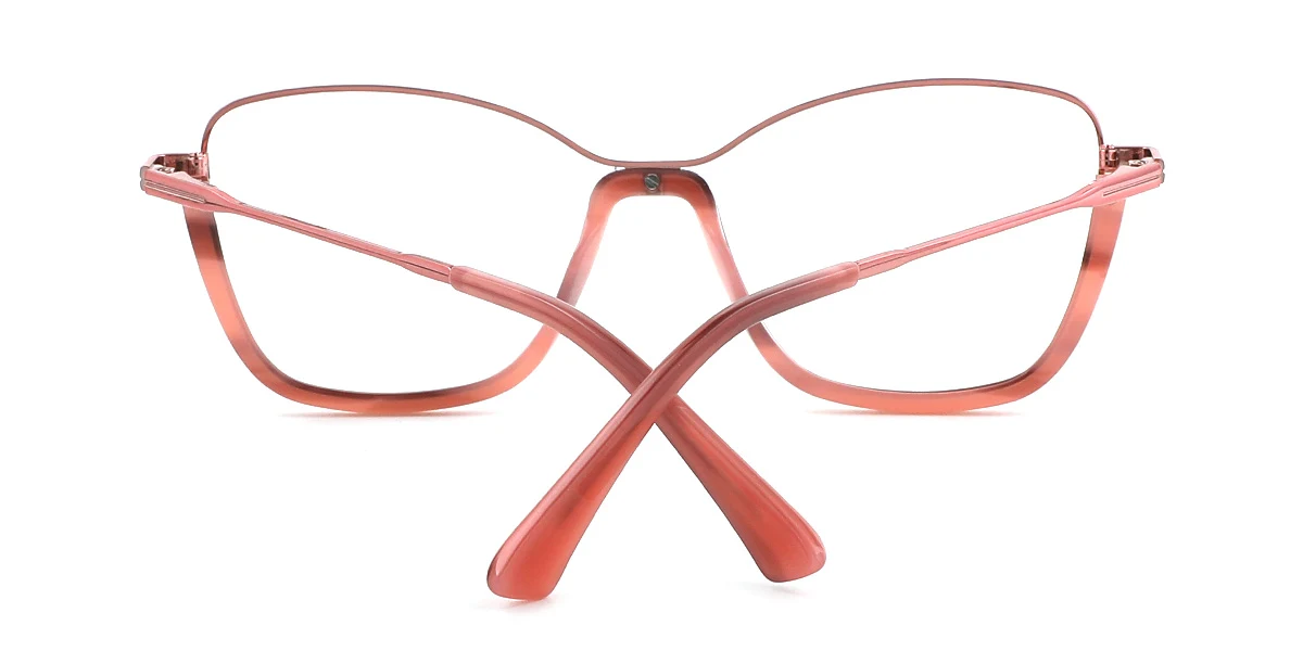 Pink Butterfly Simple Spring Hinges Eyeglasses | WhereLight