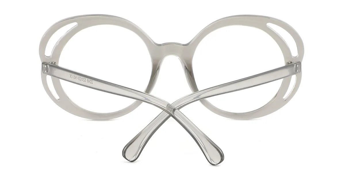 Grey Irregular Unique Gorgeous Custom Engraving Eyeglasses | WhereLight