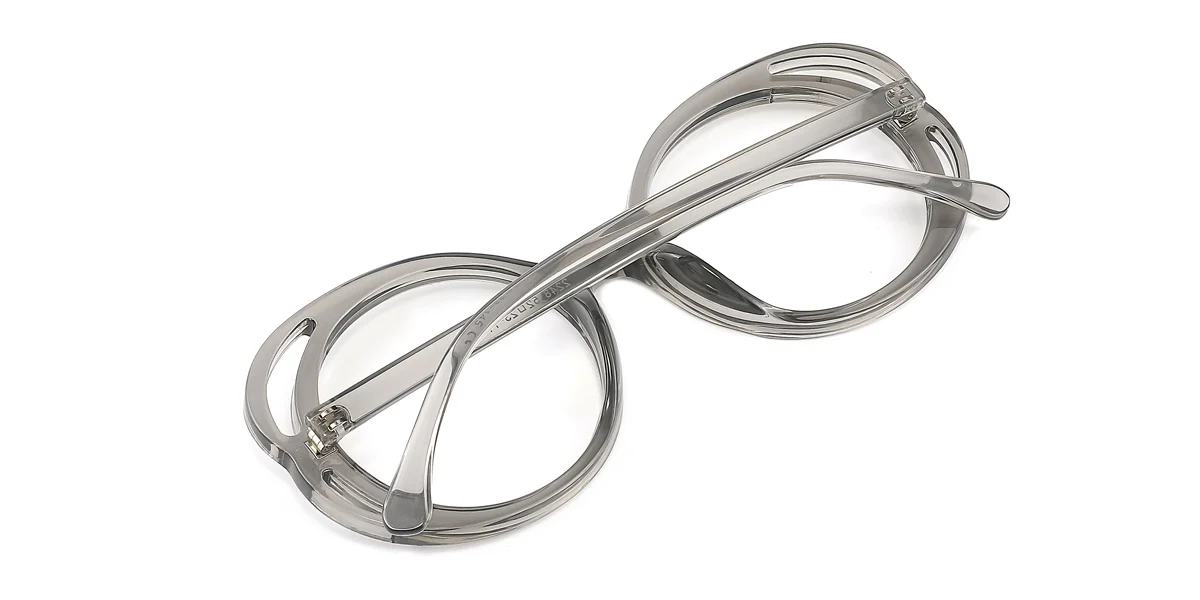 Grey Irregular Unique Gorgeous Custom Engraving Eyeglasses | WhereLight
