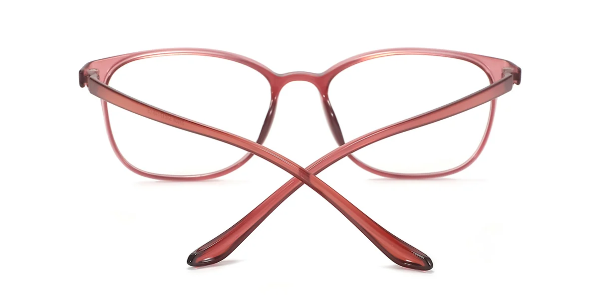 Orange Oval Simple  Eyeglasses | WhereLight