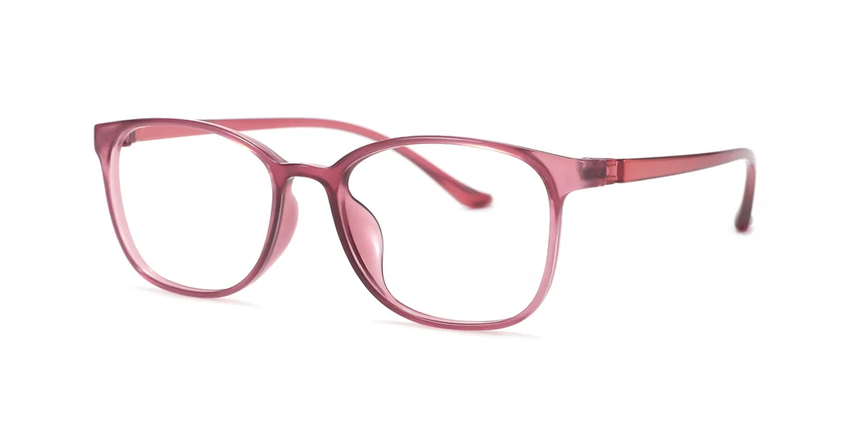 Orange Oval Simple  Eyeglasses | WhereLight