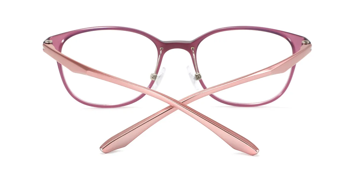 Purple Oval Simple  Eyeglasses | WhereLight