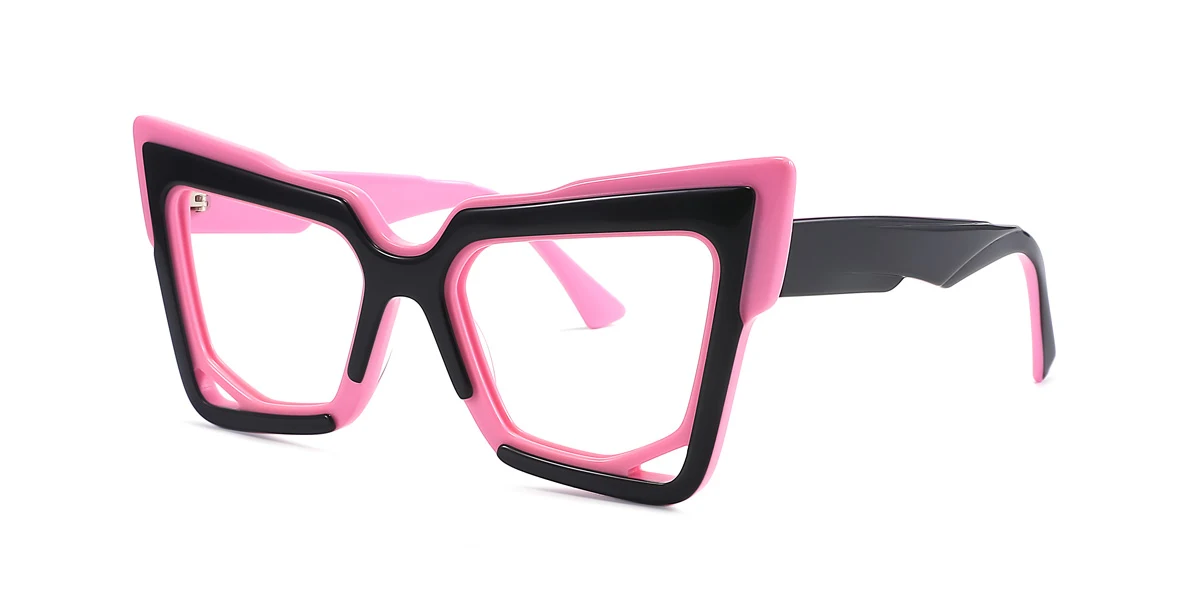 Pink Cateye Unique Custom Engraving Eyeglasses | WhereLight