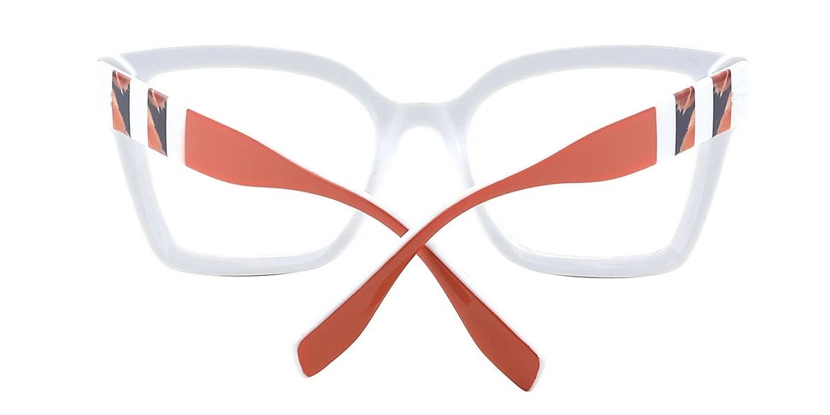 Brown Rectangle Simple Retro Custom Engraving Eyeglasses | WhereLight
