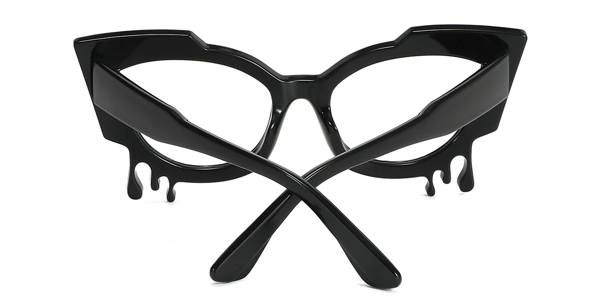 Black Cateye Butterfly Unique Gorgeous  Eyeglasses | WhereLight