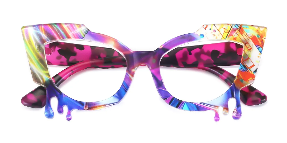 Purple Cateye Butterfly Unique Gorgeous  Eyeglasses | WhereLight