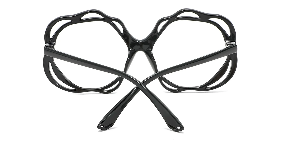 Black Geometric Gorgeous  Eyeglasses | WhereLight