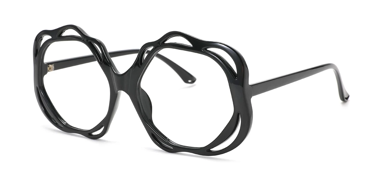 Black Geometric Gorgeous  Eyeglasses | WhereLight