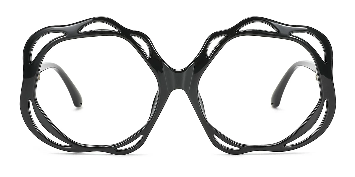 Black Geometric Gorgeous  Eyeglasses | WhereLight