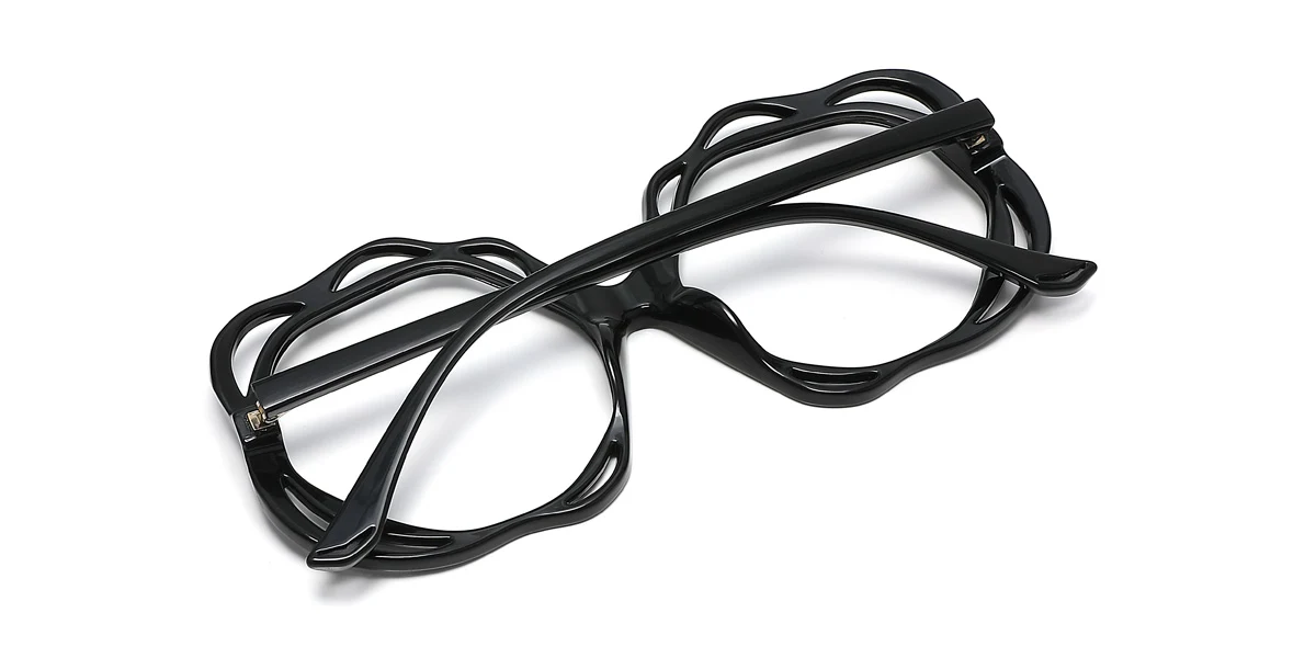 Black Geometric Gorgeous  Eyeglasses | WhereLight