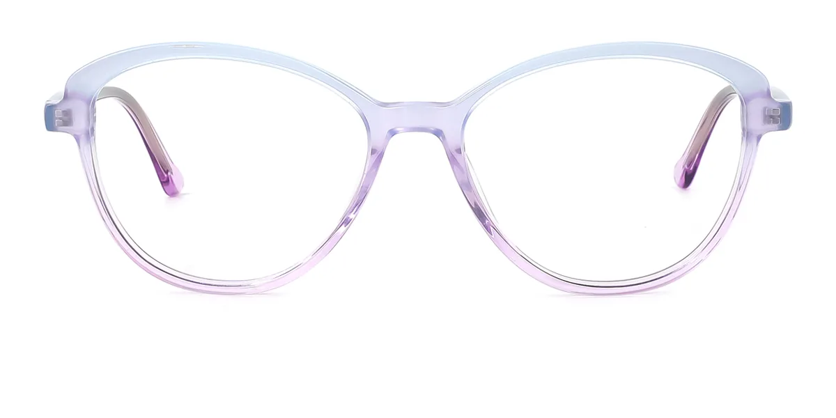 Multicolor Oval Simple Retro Unique Spring Hinges Super Light Custom Engraving Eyeglasses | WhereLight