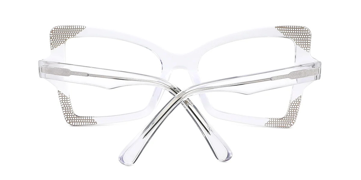 Clear Butterfly Simple Unique Spring Hinges Eyeglasses | WhereLight