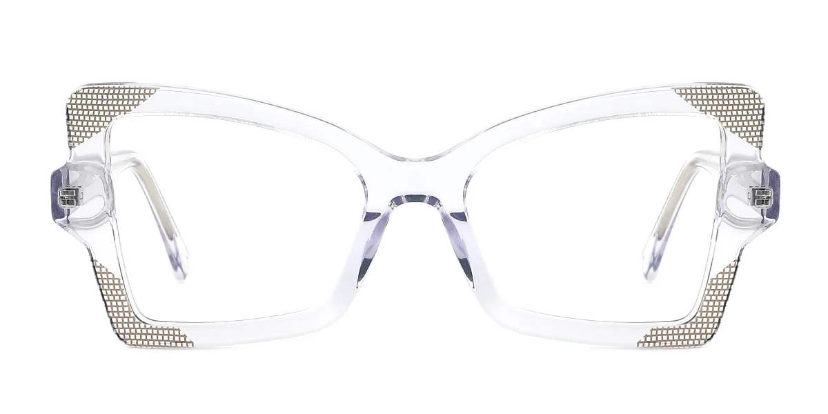 Clear Butterfly Simple Unique Spring Hinges Eyeglasses | WhereLight