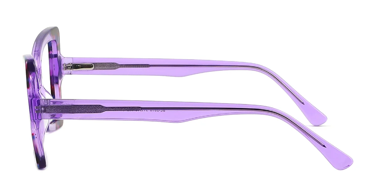 Purple Butterfly Simple Unique Spring Hinges Eyeglasses | WhereLight