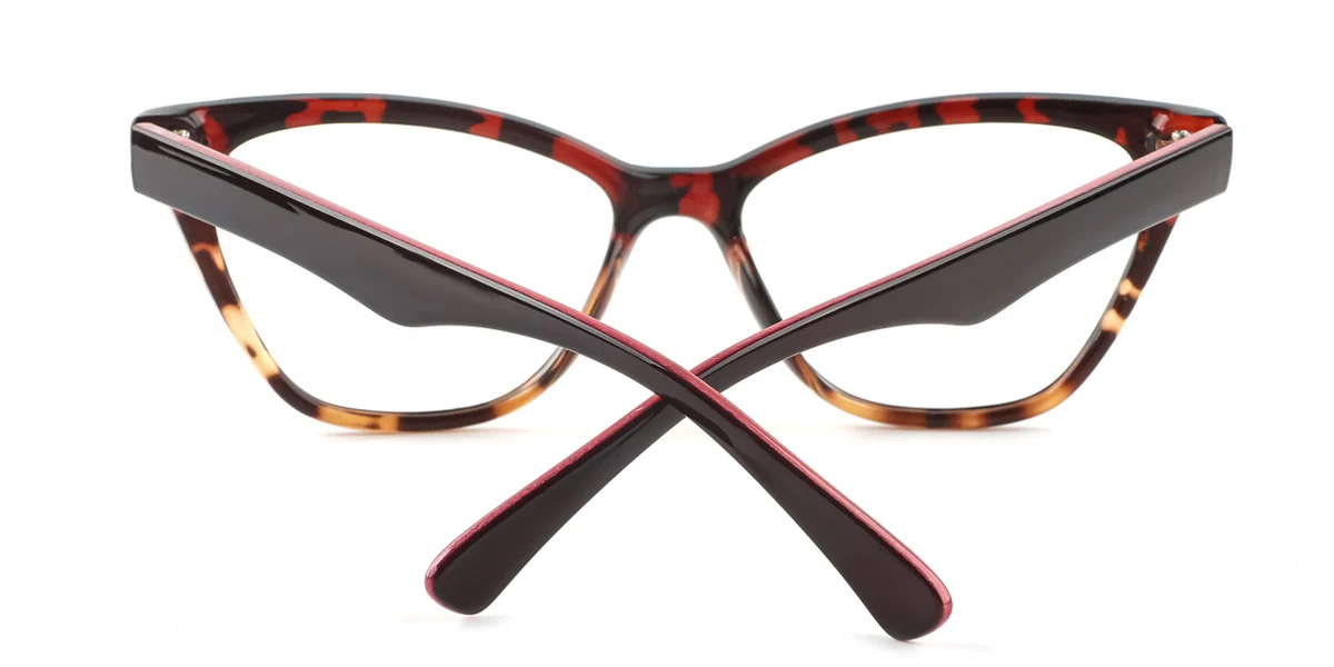 Tortoiseshell Cateye Classic Super Light Custom Engraving Eyeglasses | WhereLight