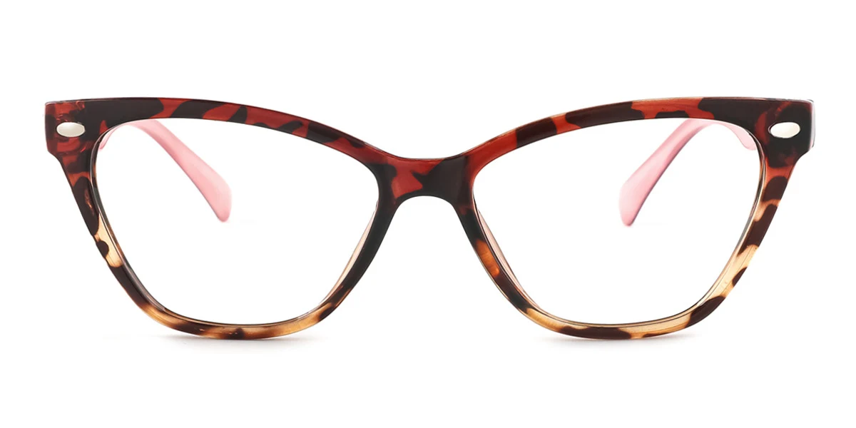 Tortoiseshell Cateye Classic Super Light Custom Engraving Eyeglasses | WhereLight