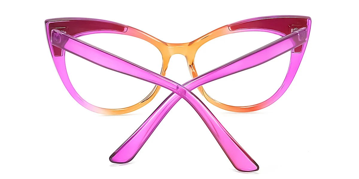 Purple Cateye Unique  Eyeglasses | WhereLight