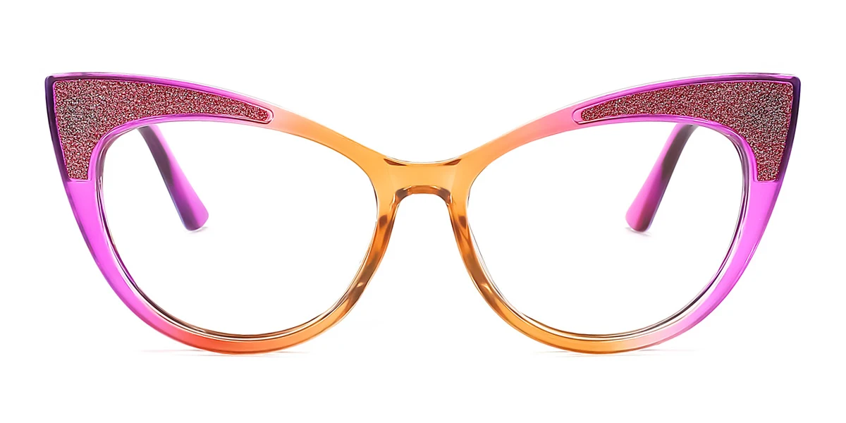 Purple Cateye Unique  Eyeglasses | WhereLight