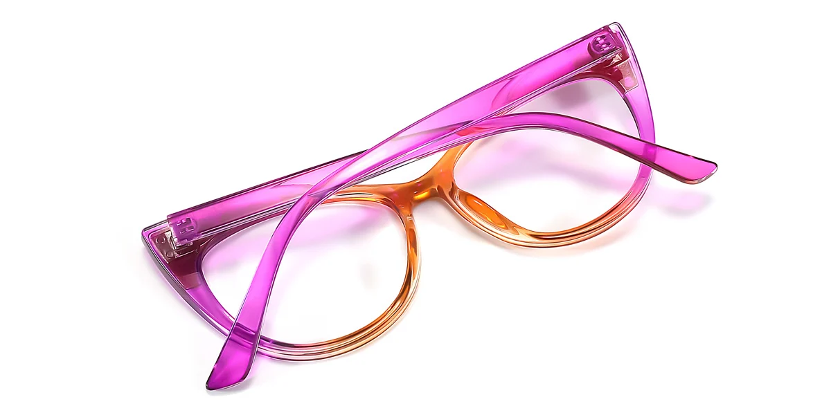 Purple Cateye Unique  Eyeglasses | WhereLight