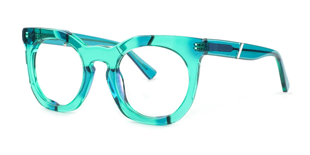 Green Oval Gorgeous  Eyeglasses | WhereLight