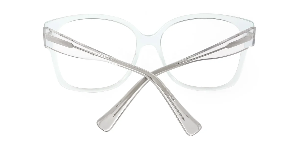 Clear Rectangle Gorgeous Spring Hinges Custom Engraving Eyeglasses | WhereLight