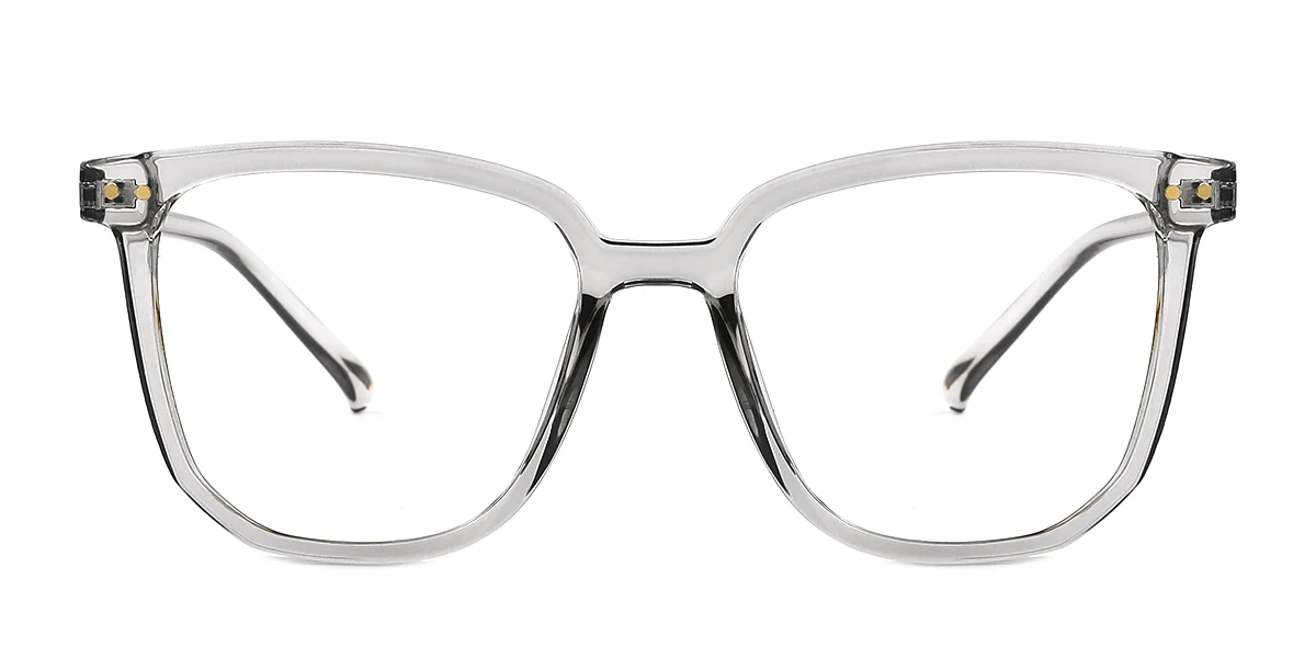 Grey Rectangle Irregular Simple Classic  Eyeglasses | WhereLight