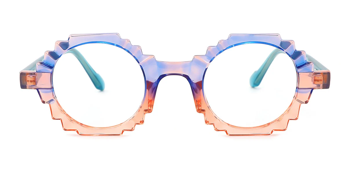 Multicolor Geometric Gorgeous  Eyeglasses | WhereLight
