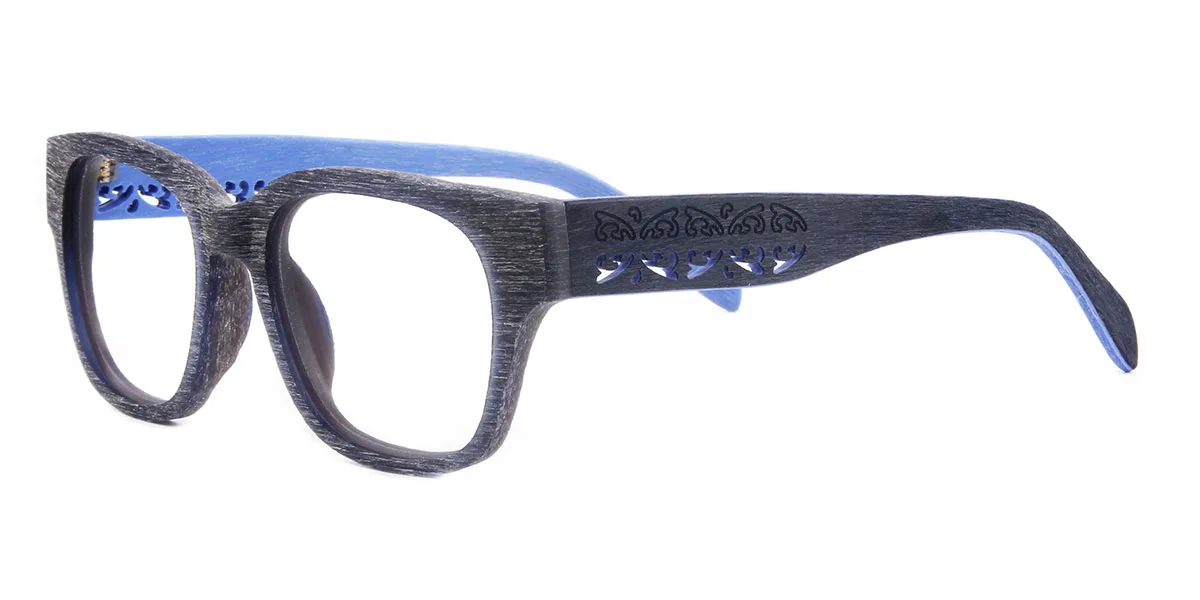 Blue Oval Classic Custom Engraving Eyeglasses | WhereLight