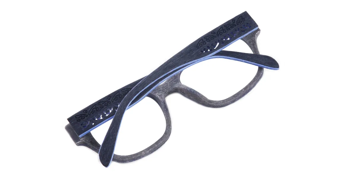 Blue Oval Classic Custom Engraving Eyeglasses | WhereLight