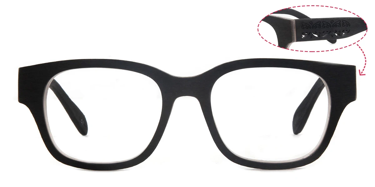 Grey Oval Classic Custom Engraving Eyeglasses | WhereLight
