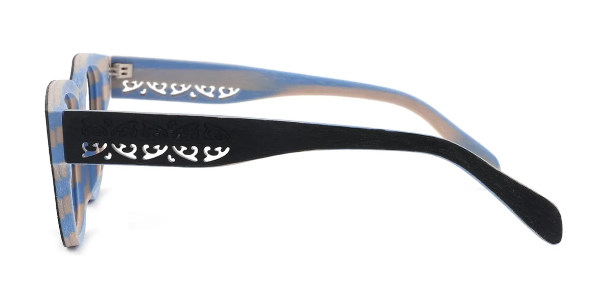 Black Oval Classic Custom Engraving Eyeglasses | WhereLight