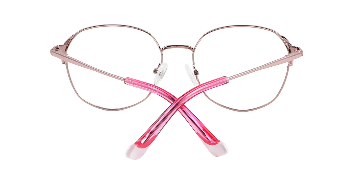 White Round Geometric Simple Classic Spring Hinges Eyeglasses | WhereLight