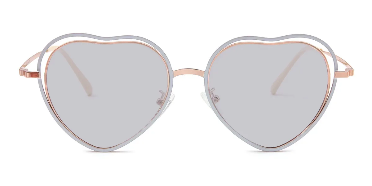 White Heart Simple Gorgeous Super Light Eyeglasses | WhereLight