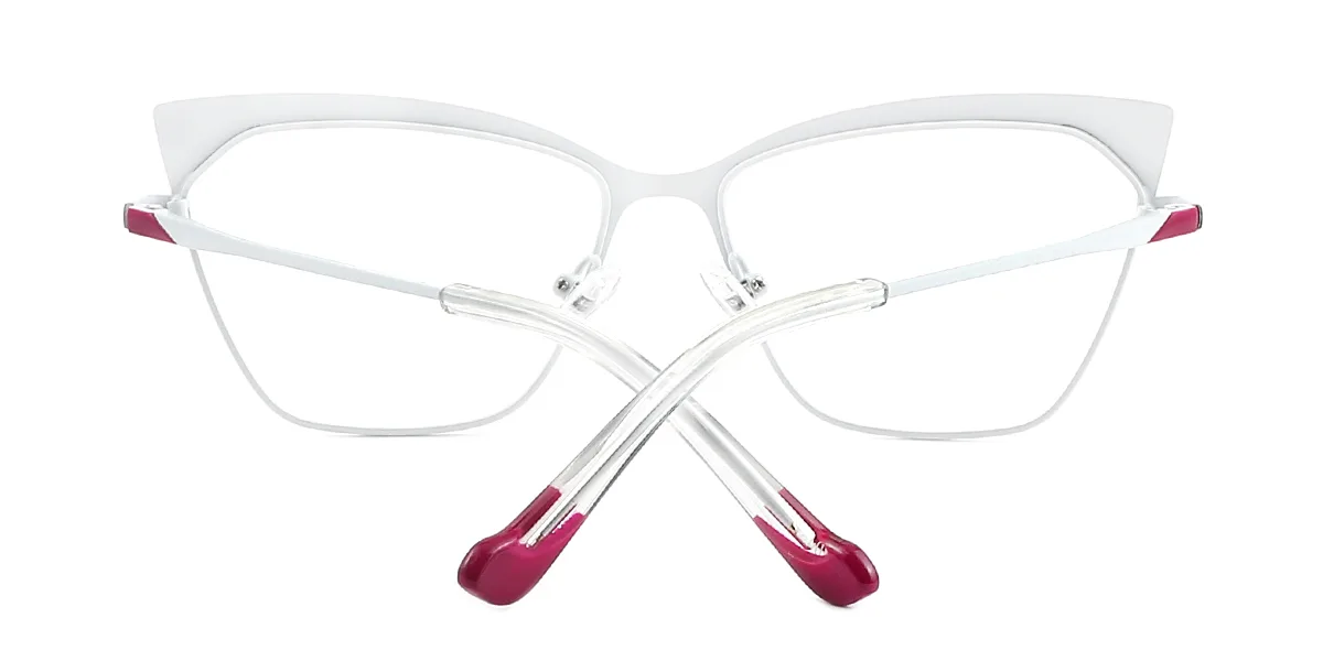 Purple Cateye Simple Classic Spring Hinges Eyeglasses | WhereLight