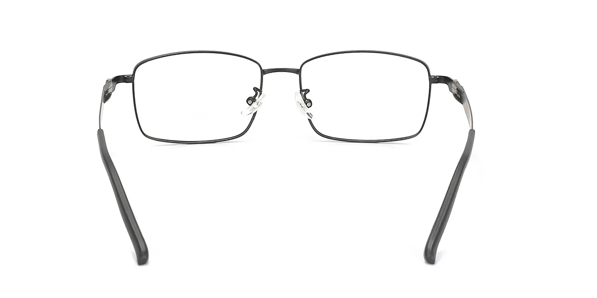 Black Rectangle Unique  Eyeglasses | WhereLight