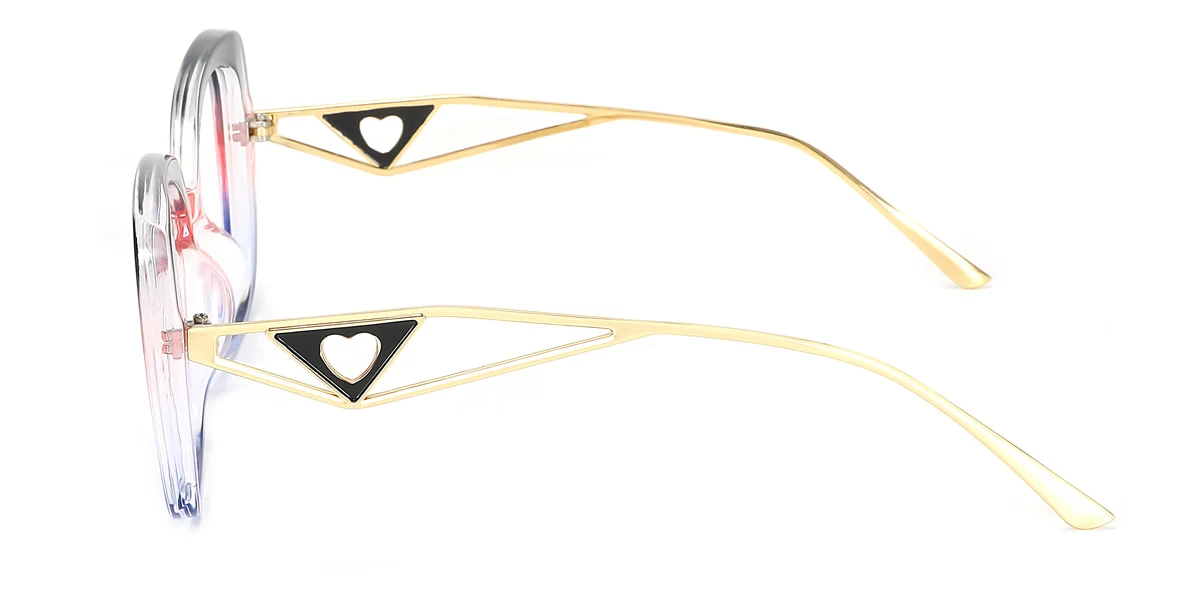 Blue Cateye Gorgeous Custom Engraving Eyeglasses | WhereLight