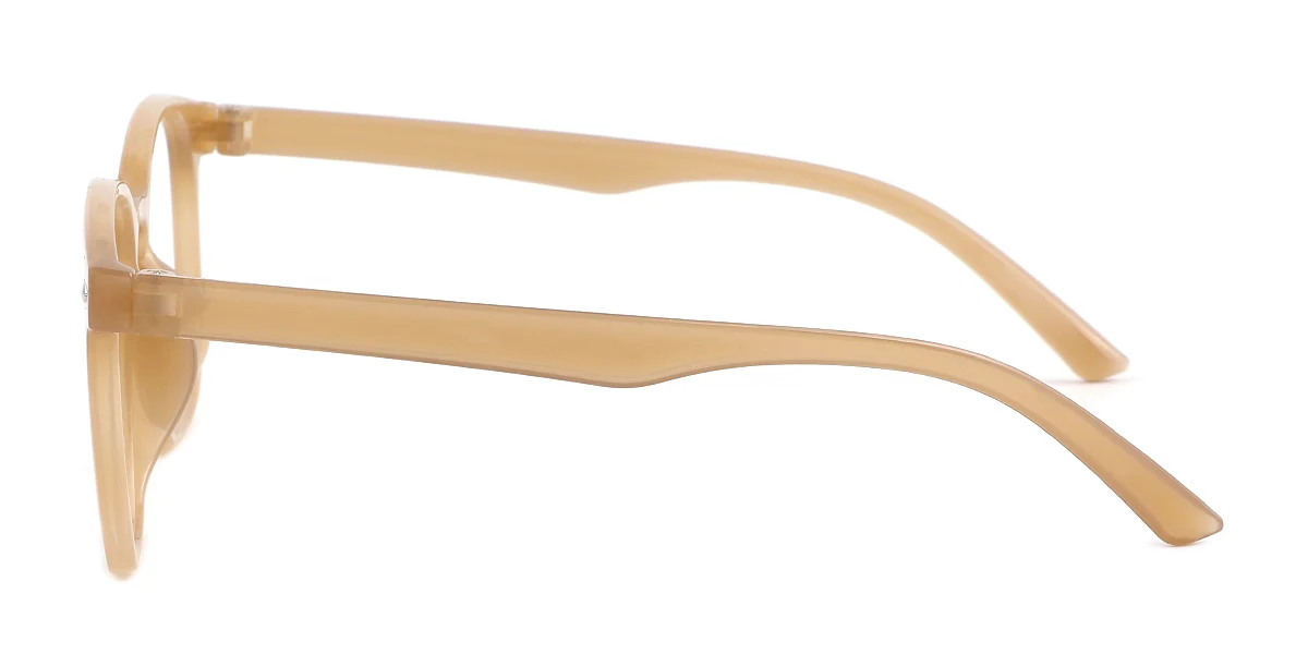 Brown Rectangle Simple Classic Retro Custom Engraving Eyeglasses | WhereLight