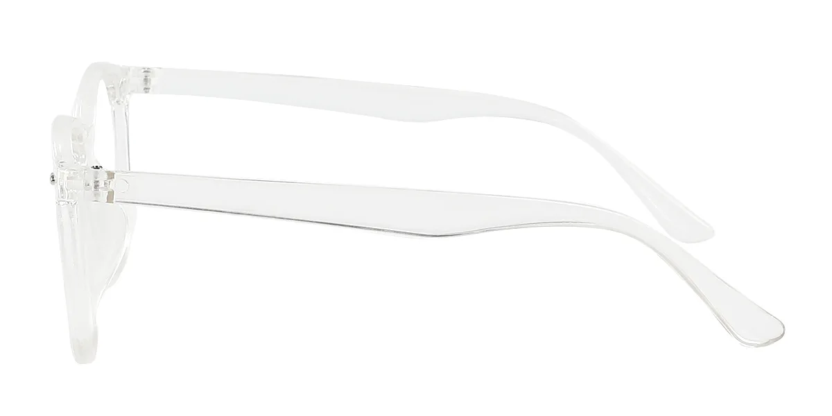 Clear Rectangle Simple Classic Retro Custom Engraving Eyeglasses | WhereLight