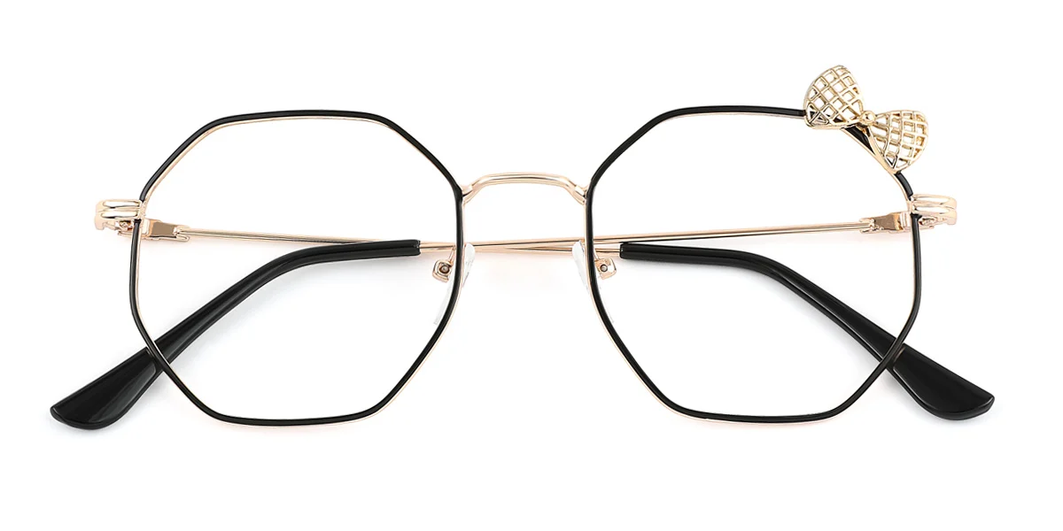 Black Irregular Gorgeous  Eyeglasses | WhereLight